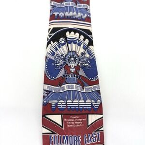VTG The Who "Tommy" Fillmore East Silk Tie Bill Graham‎ Rock Show 1969 Poster